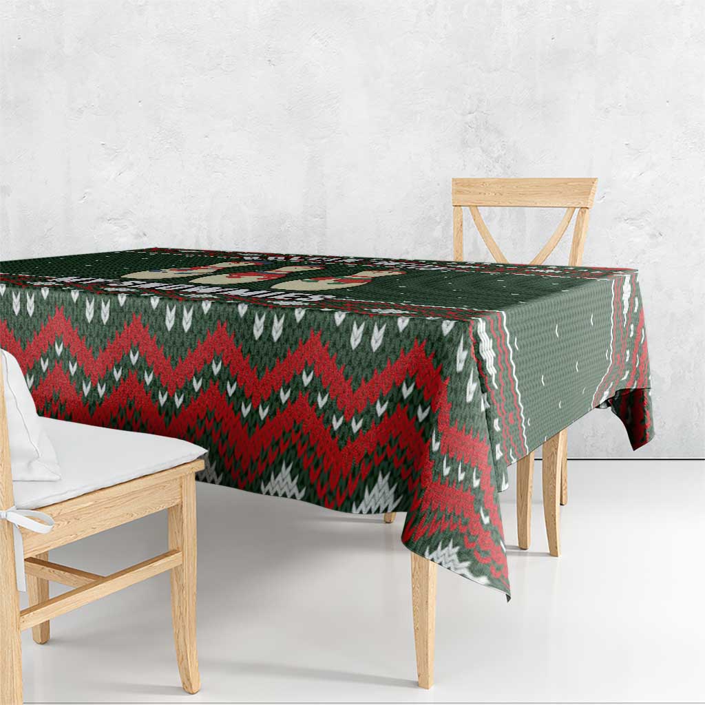 Christmas Bowling Rollin With My Snowmies Tablecloth Xmas Holiday Patterns - Wonder Print Shop