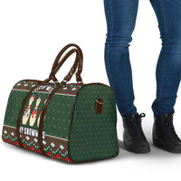 Christmas Bowling Rollin With My Snowmies Travel Bag Xmas Holiday Patterns - Wonder Print Shop