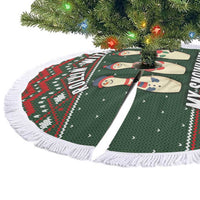 Christmas Bowling Rollin With My Snowmies Tree Skirt Xmas Holiday Patterns - Wonder Print Shop