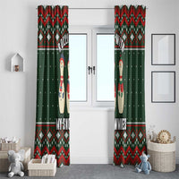 Christmas Bowling Rollin With My Snowmies Window Curtain Xmas Holiday Patterns - Wonder Print Shop