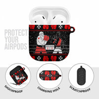Christmas Boxing Santa And Krampus AirPods Case Xmas Holiday Patterns - Wonder Print Shop
