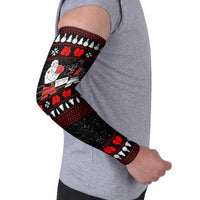 Christmas Boxing Santa And Krampus Arm Sleeves Xmas Holiday Patterns - Wonder Print Shop