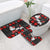 Christmas Boxing Santa And Krampus Bathroom Set Xmas Holiday Patterns - Wonder Print Shop