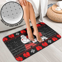 Christmas Boxing Santa And Krampus Bathroom Set Xmas Holiday Patterns - Wonder Print Shop
