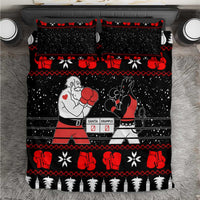 Christmas Boxing Santa And Krampus Bedding Set Xmas Holiday Patterns - Wonder Print Shop