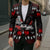 Christmas Boxing Santa And Krampus Blazer Xmas Holiday Patterns - Wonder Print Shop