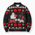 Christmas Boxing Santa And Krampus Bomber Puffer Jacket Xmas Holiday Patterns - Wonder Print Shop