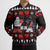 Christmas Boxing Santa And Krampus Bomber Puffer Jacket Xmas Holiday Patterns - Wonder Print Shop