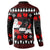 Christmas Boxing Santa And Krampus Button Sweatshirt Xmas Holiday Patterns - Wonder Print Shop