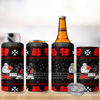 Christmas Boxing Santa And Krampus 4 in 1 Can Cooler Tumbler Xmas Holiday Patterns - Wonder Print Shop