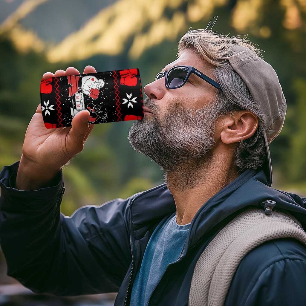 Christmas Boxing Santa And Krampus 4 in 1 Can Cooler Tumbler Xmas Holiday Patterns - Wonder Print Shop