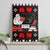 Christmas Boxing Santa And Krampus Canvas Wall Art Xmas Holiday Patterns - Wonder Print Shop