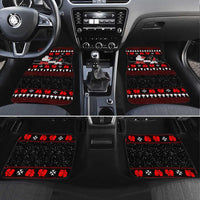 Christmas Boxing Santa And Krampus Car Mats Xmas Holiday Patterns - Wonder Print Shop