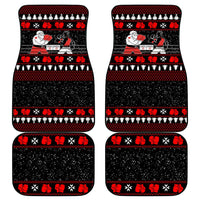 Christmas Boxing Santa And Krampus Car Mats Xmas Holiday Patterns - Wonder Print Shop