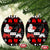 Christmas Boxing Santa And Krampus Ceramic Ornament Xmas Holiday Patterns - Wonder Print Shop