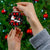Christmas Boxing Santa And Krampus Ceramic Ornament Xmas Holiday Patterns - Wonder Print Shop