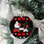 Christmas Boxing Santa And Krampus Ceramic Ornament Xmas Holiday Patterns - Wonder Print Shop