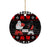 Christmas Boxing Santa And Krampus Ceramic Ornament Xmas Holiday Patterns - Wonder Print Shop