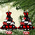 Christmas Boxing Santa And Krampus Ceramic Ornament Xmas Holiday Patterns - Wonder Print Shop