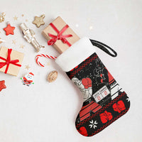 Christmas Boxing Santa And Krampus Christmas Stocking Xmas Holiday Patterns - Wonder Print Shop