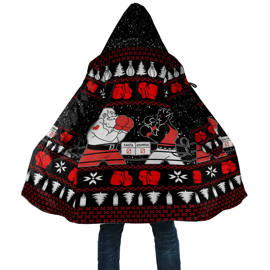 Christmas Boxing Santa And Krampus Cloak Xmas Holiday Patterns - Wonder Print Shop