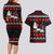 Christmas Boxing Santa And Krampus Couples Matching Long Sleeve Bodycon Dress and Hawaiian Shirt Xmas Holiday Patterns - Wonder Print Shop