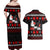 Christmas Boxing Santa And Krampus Couples Matching Off Shoulder Maxi Dress and Hawaiian Shirt Xmas Holiday Patterns - Wonder Print Shop
