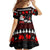 Christmas Boxing Santa And Krampus Family Matching Off The Shoulder Long Sleeve Dress and Hawaiian Shirt Xmas Holiday Patterns - Wonder Print Shop