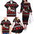 Christmas Boxing Santa And Krampus Family Matching Off The Shoulder Long Sleeve Dress and Hawaiian Shirt Xmas Holiday Patterns - Wonder Print Shop