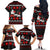 Christmas Boxing Santa And Krampus Family Matching Off The Shoulder Long Sleeve Dress and Hawaiian Shirt Xmas Holiday Patterns - Wonder Print Shop