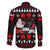 Christmas Boxing Santa And Krampus Family Matching Off The Shoulder Long Sleeve Dress and Hawaiian Shirt Xmas Holiday Patterns - Wonder Print Shop
