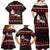 Christmas Boxing Santa And Krampus Family Matching Off Shoulder Maxi Dress and Hawaiian Shirt Xmas Holiday Patterns - Wonder Print Shop
