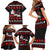 Christmas Boxing Santa And Krampus Family Matching Short Sleeve Bodycon Dress and Hawaiian Shirt Xmas Holiday Patterns - Wonder Print Shop