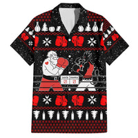 Christmas Boxing Santa And Krampus Family Matching Summer Maxi Dress and Hawaiian Shirt Xmas Holiday Patterns - Wonder Print Shop