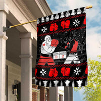 Christmas Boxing Santa And Krampus Garden Flag Xmas Holiday Patterns - Wonder Print Shop