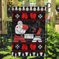 Christmas Boxing Santa And Krampus Garden Flag Xmas Holiday Patterns - Wonder Print Shop