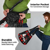 Christmas Boxing Santa And Krampus Grocery Bag Xmas Holiday Patterns - Wonder Print Shop