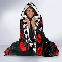 Christmas Boxing Santa And Krampus Hooded Blanket Xmas Holiday Patterns - Wonder Print Shop
