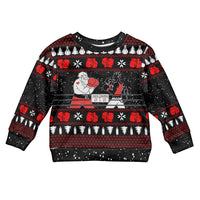 Christmas Boxing Santa And Krampus Kid Ugly Christmas Sweater Xmas Holiday Patterns - Wonder Print Shop