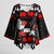 Christmas Boxing Santa And Krampus Kimono Sleeve Blouse Xmas Holiday Patterns - Wonder Print Shop