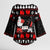 Christmas Boxing Santa And Krampus Kimono Sleeve Blouse Xmas Holiday Patterns - Wonder Print Shop