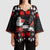 Christmas Boxing Santa And Krampus Kimono Sleeve Blouse Xmas Holiday Patterns - Wonder Print Shop