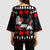 Christmas Boxing Santa And Krampus Kimono Sleeve Blouse Xmas Holiday Patterns - Wonder Print Shop