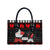 Christmas Boxing Santa And Krampus Leather Bag Xmas Holiday Patterns - Wonder Print Shop