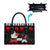 Christmas Boxing Santa And Krampus Leather Bag Xmas Holiday Patterns - Wonder Print Shop