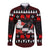 Christmas Boxing Santa And Krampus Long Sleeve Button Shirt Xmas Holiday Patterns - Wonder Print Shop