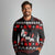 Christmas Boxing Santa And Krampus Long Sleeve Polo Shirt Xmas Holiday Patterns - Wonder Print Shop