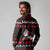 Christmas Boxing Santa And Krampus Long Sleeve Polo Shirt Xmas Holiday Patterns - Wonder Print Shop