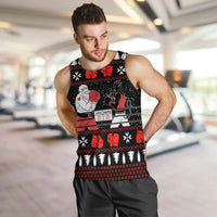 Christmas Boxing Santa And Krampus Men Tank Top Xmas Holiday Patterns - Wonder Print Shop