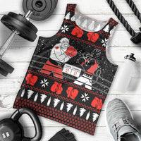 Christmas Boxing Santa And Krampus Men Tank Top Xmas Holiday Patterns - Wonder Print Shop